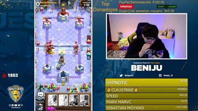Llegando al top del torneo mundial en ClashRoyale!!! - BENIJU смотреть онлайн