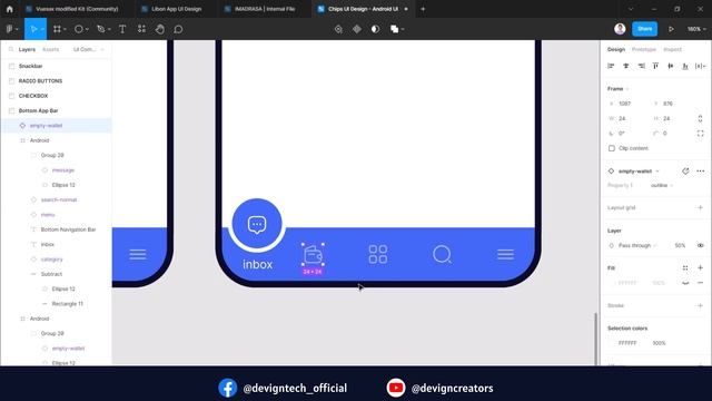 Bottom Navigation Design - Material Design 3.0 - Tutorial #09 смотреть онлайн