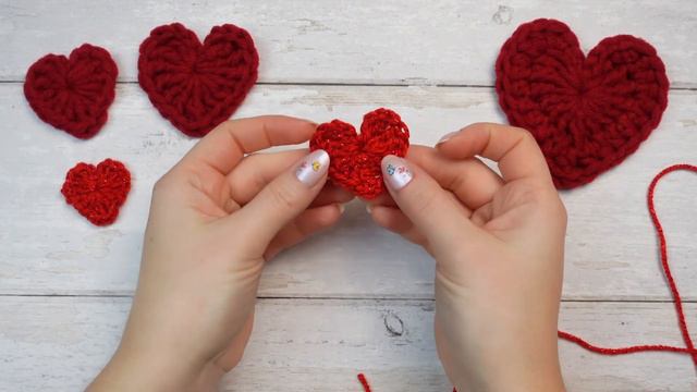 3 Easy Crochet Hearts Tutorial ❤️ #crochetheart
