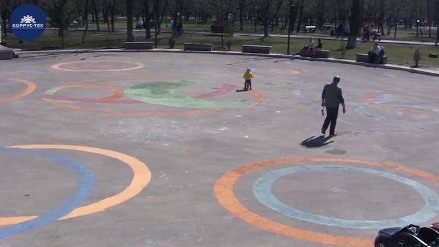 Краска для асфальта ResinPav. Создание креативного пространства г. Реутов / 
