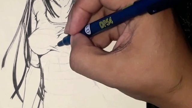 Drawing Mari Kurihara - Prison School manga ( 1 drawing per day for 100 days challenge ) No. 6 смотреть онлайн