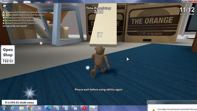 Hiding Seek Extreme Roblox Sprint How To Run смотреть онлайн