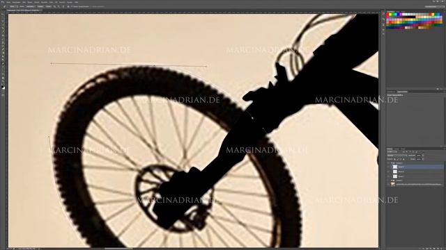 Adobe Photoshop - Bryan Regnier, Downhill Mountainbike Illustration Grafik speed art / Marcin Adria смотреть онлайн