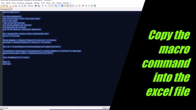 How to send a list of messages to WhatsApp contacts via Excel, The code is in the description смотреть онлайн