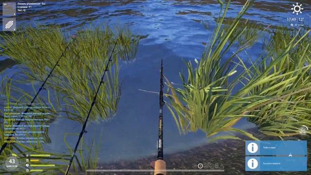 Русская рыбалка 4 / р. Нижняя Тунгуска / Плотва сибирская, активная точка смотреть онлайн