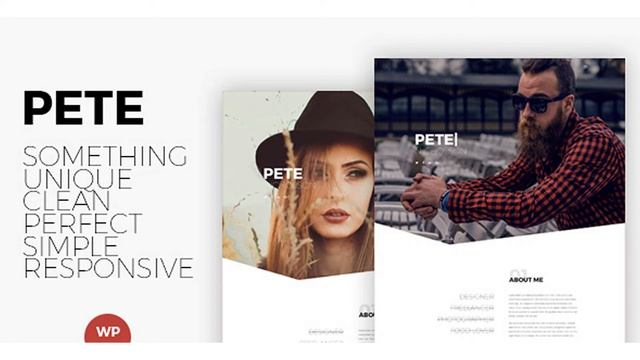 Pete - Creative & Clean Portfolio WordPress Theme | Themeforest Website Templates and Themes смотреть онлайн