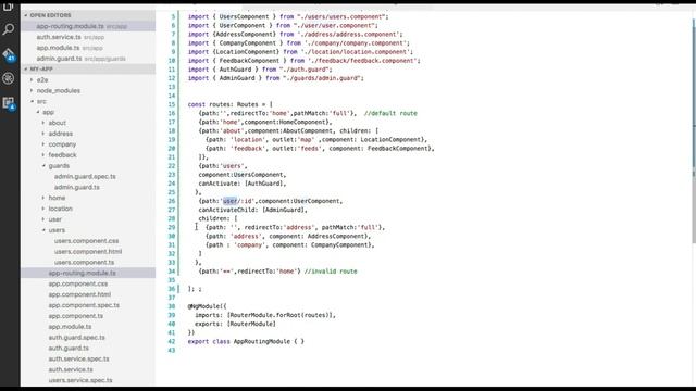 CanActivateChild Route Guard - Angular (Tutorial #25) смотреть онлайн