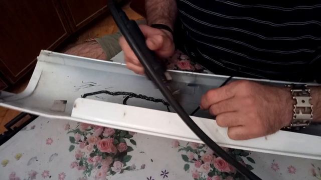 Пайка пластика PPE, паяльной станцией, с присадком АБС