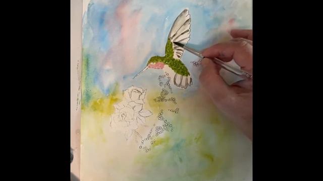 Hummingbird in Watercolor смотреть онлайн