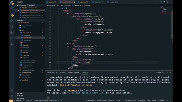 ReactJS Tutorial in hindi | E-commerce Components Design смотреть онлайн