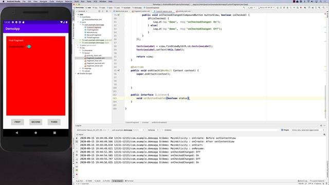 Sending Data From Fragment to Activity смотреть онлайн