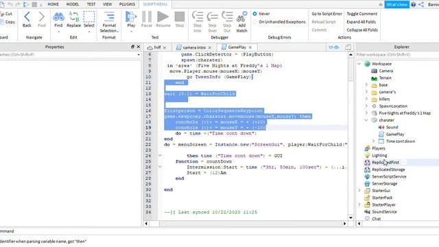 how to make a FNAF game in Roblox studio part (2) смотреть онлайн