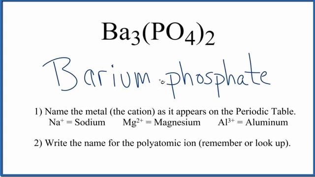 How to Write the Name for Ba3(PO4)2 смотреть онлайн