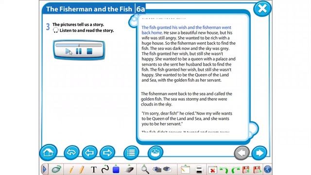 Excel 5 M 6 ex 3 p 76 The fisherman and the fish Listen and read смотреть онлайн
