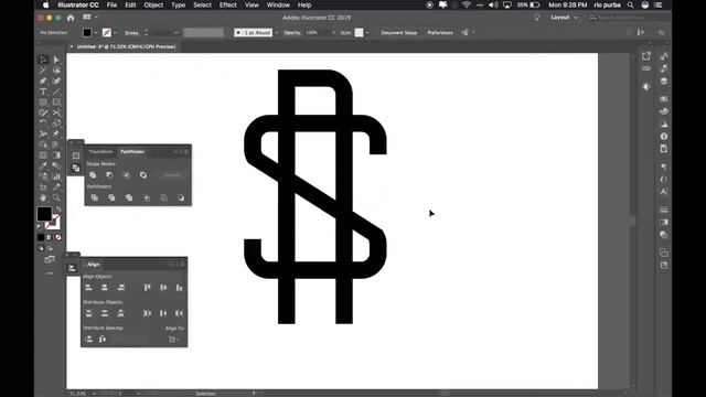 Tutorial Membuat LOGOTYPE dari Text Font | Adobe Illustrator Indonesia смотреть онлайн