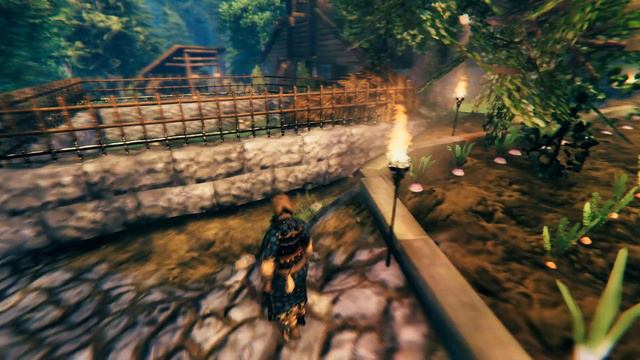 Tour of Our Large Trading Village in Valheim | Trader Town смотреть онлайн