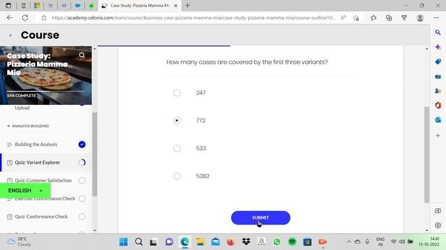 celonis process mining fundamentals :case study: quiz1 in celonis смотреть онлайн