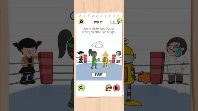 Brain Test 4 Level 67 Walkthrough Solution смотреть онлайн