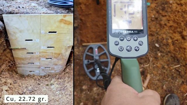 Minelab X Terra Pro - depth test смотреть онлайн