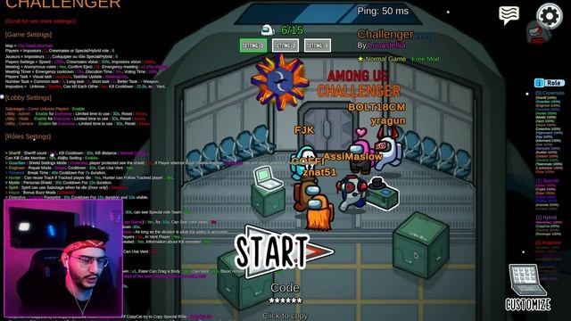 ОБВЁЛ ВСЕХ МИРНЫХ ВОКРУГ ПАЛЬЦА В AMONG US смотреть онлайн