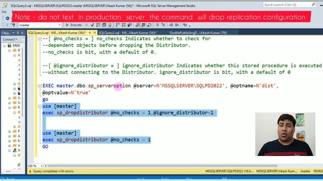 How to Remove all publication subscriber & distributor database in SQL Server ? смотреть онлайн