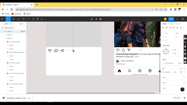 Recreating the Instagram page | UI/UX design | Figma смотреть онлайн