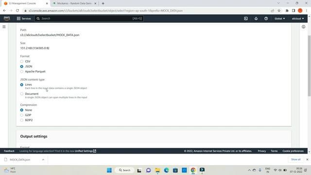 How to run query on json file stored in S3 | S3 Select | S3 select Json смотреть онлайн