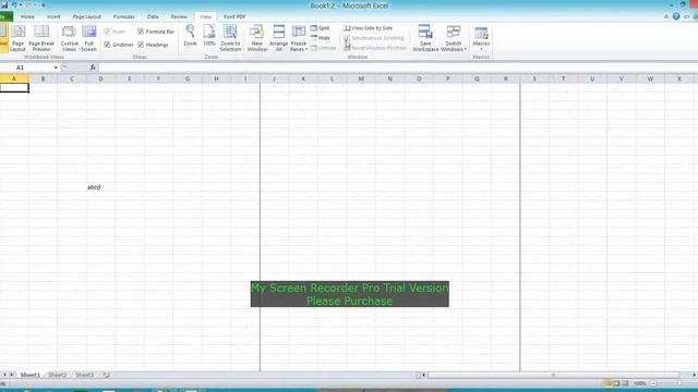 EXCEL:EXCEL VIEW MENU ITEMS. смотреть онлайн