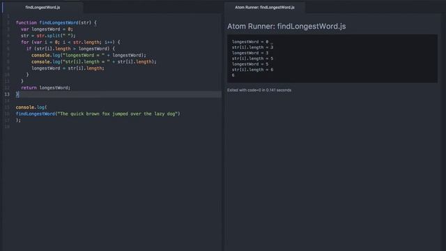 Free Code Camp: Find the Longest Word in a String смотреть онлайн