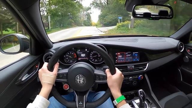 2021 Alfa Romeo Giulia Quadrifoglio - POV Test Drive (Binaural Audio) смотреть онлайн