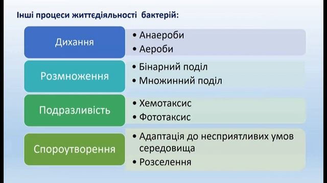 Урок біології, 10 кл., "Прокаріотичні організми: археї та бактерії. Особливості їхньої організації" смотреть онлайн