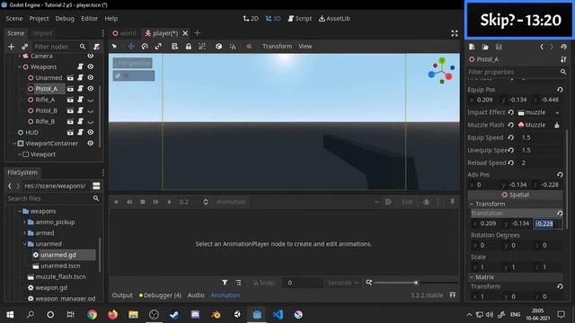 Godot FPS Tutorial - Part 5 - Additional Improvements - ADS, Weapon Sway And More...