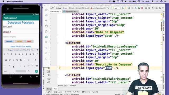 Guia Completo Android - EditText android:inputType como funciona? Aula 17 смотреть онлайн