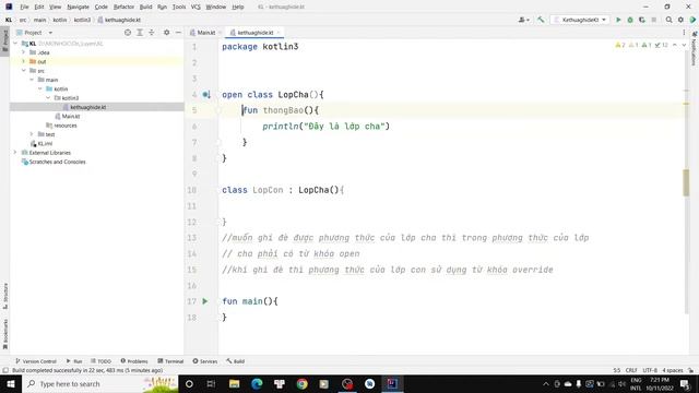 Phần 3.5 : Tính ghi đè(override) - Lập trình Kotlin смотреть онлайн