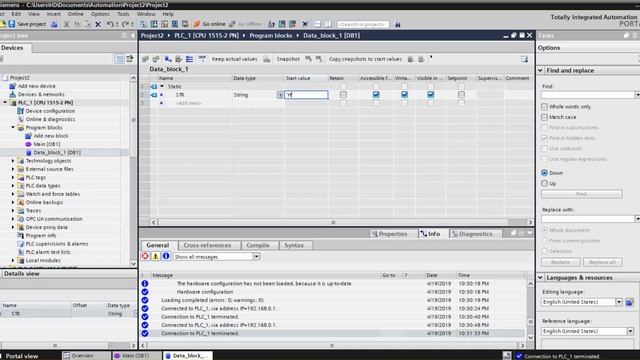 Compare Strings | S_COMP | SIEMENS TIA Portal V15 | S7-1500 | S7-1200 | S7-300 | S7-400 смотреть онлайн