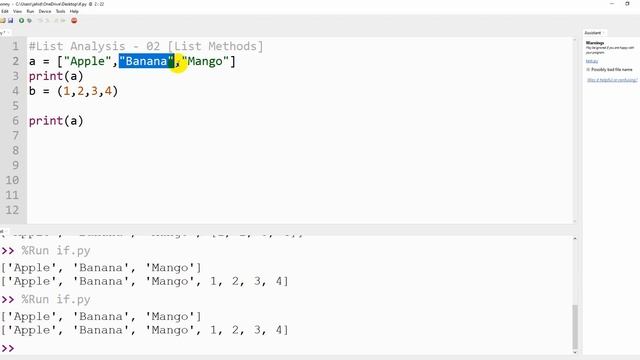 Python Basic Bangla Tutorial 10 - List Analysis 2 [ List Methods] смотреть онлайн