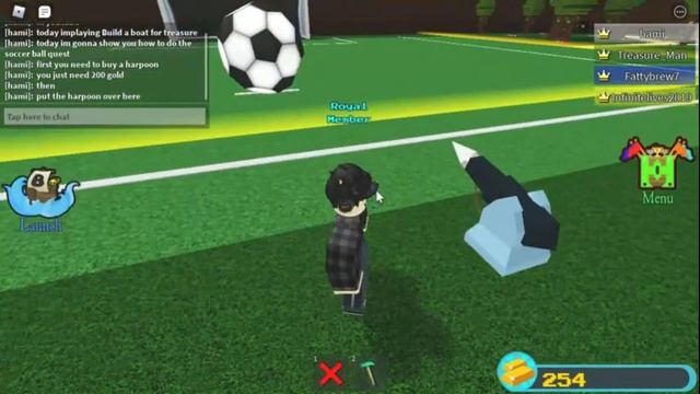 How do do the Soccer Ball Quest in Build a boat for Treasure смотреть онлайн