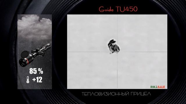 Тепловизионный прицел GUIDE TU450 реальное видео с дикой природы