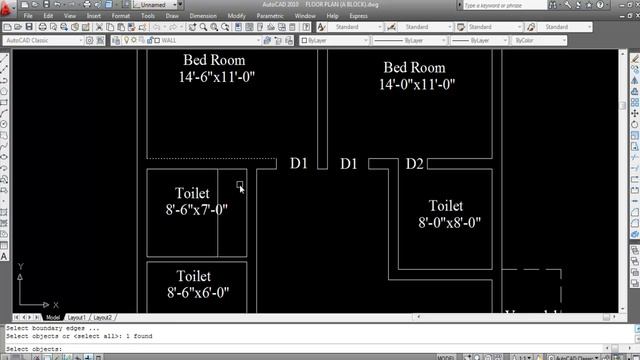 How to draw a Floor Plan of a Building in AutoCAD || Building #2 смотреть онлайн