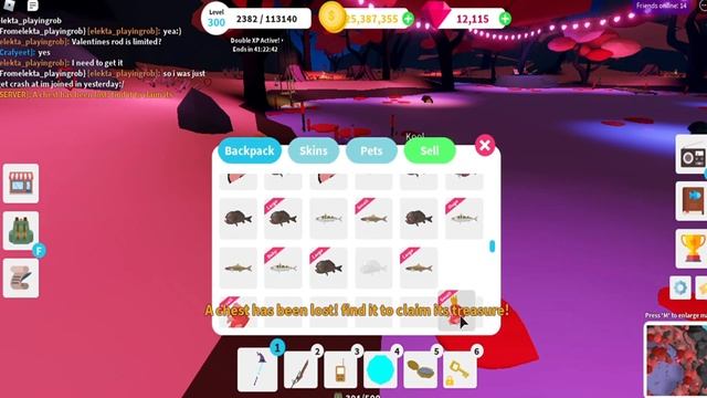 Valentine's Update: New Fish & Rod! | Roblox Fishing Simulator смотреть онлайн