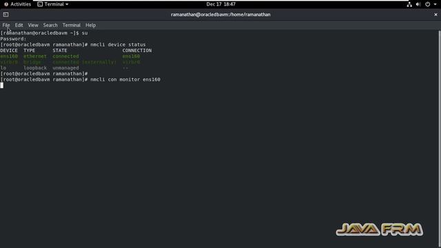 How to monitor nic using nmcli command in Oracle Linux 8 смотреть онлайн