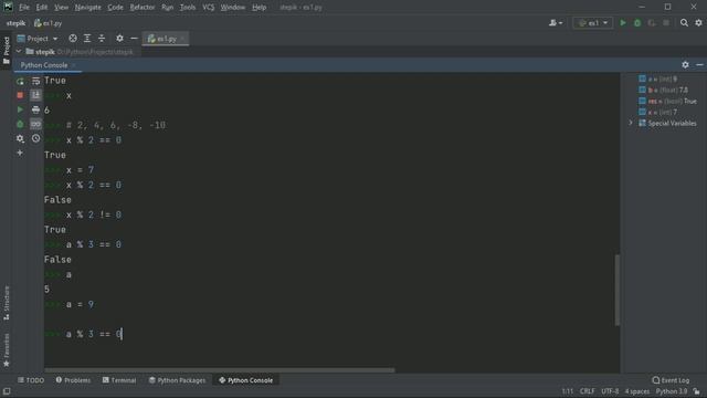 #7. Логический тип bool. Операторы сравнения и операторы and, or, not | Python для начинающих смотреть онлайн