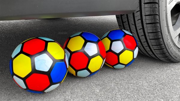 Машина Давит Предметы под Колесом АСМР МАШИНА