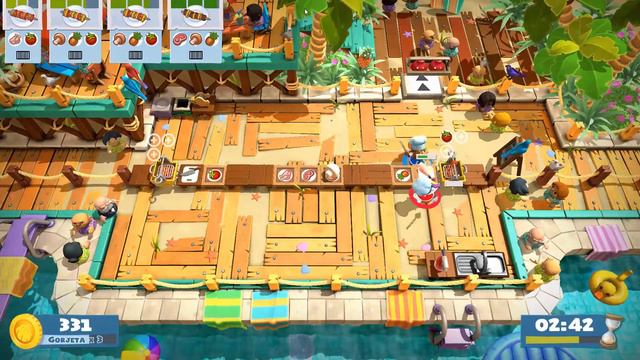 Overcooked 2 DLC Surf'n Turf #4 смотреть онлайн