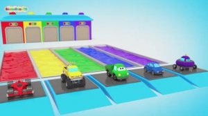 Цветные Гаражи и Бассейны _  Мультик Про Машинки _ Обучающие видео для детей  _  Волшебство
