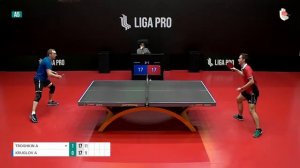 Лига Про настольный теннис / Трошкин Артем - Круглов Александр #ligapro #лигапро #tabletennis