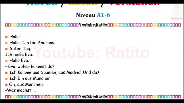 A1- Deutsch Lernen Im Schlaf & Hören, Lesen Und Verstehen-????????????????????????????????????