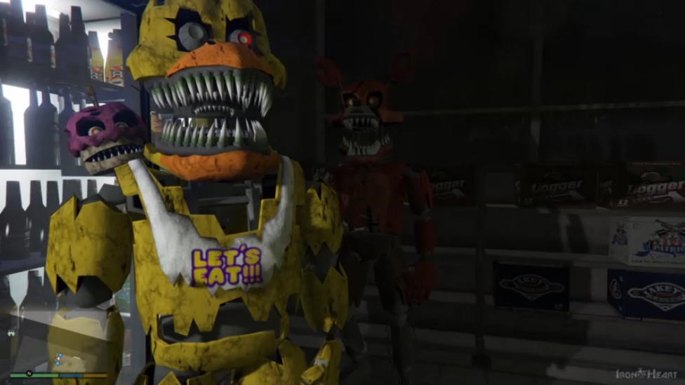 КАК ТРЕВОР БОИТСЯ АНИМАТРОНИКОВ FIVE NIGHTS AT FREDDY'S! МОДЫ МИРА GTA V! GTA 5 ONLINE ГТА 5 МОДЫ смотреть онлайн