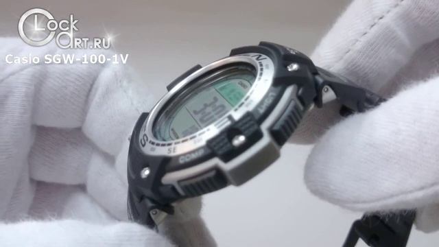 Наручные часы Casio с компасом SGW-100-1V смотреть онлайн