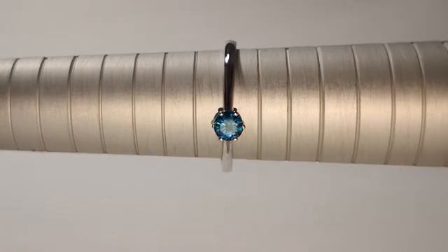 Diamant Ring Solitär 0.25 Karat blauer Solitär 585/14K Weißgold смотреть онлайн
